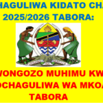 WALIOCHAGULIWA KIDATO CHA TANO 2025/2026 MANYARA