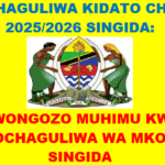 Form five selection 2025/26 Singida-Waliochaguliwa Kidato cha Tano 2025 Singida
