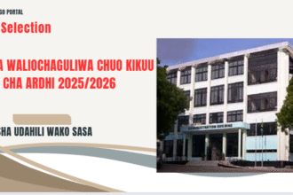 Majina Waliochaguliwa Chuo Kikuu Cha ARDHI 2025/2026 (ARDHI Selected Applicants)