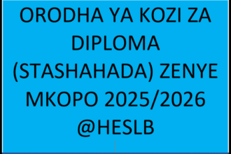 orodha ya kozi za Diploma (stashahada) zenye mkopo 2025/2026 HESLB