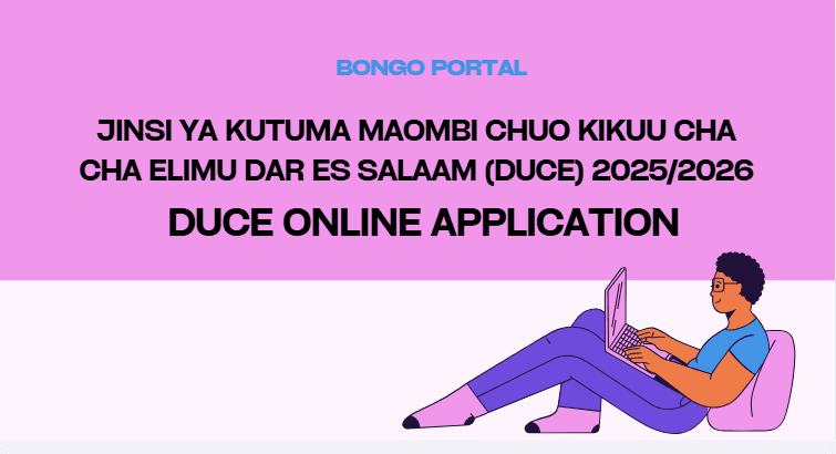 Jinsi ya Kutuma Maombi ya DUCE 2025/2026