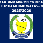 JINSI YA KUTUMA MAOMBI YA DIPLOMA YA FAMASI KUPITIA MFUMO WA CAS – NACTVET 2025/2026