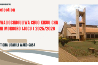 Majina Waliochaguliwa Chuo Kikuu Cha Jordan Morogoro 2025/2026 (JOCU Selected Applicants)