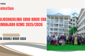 Waliochaguliwa Chuo Kikuu Cha Afya Kilimanjaro (KCMC) 2025/2026 ( KCMC Selected Applicants)