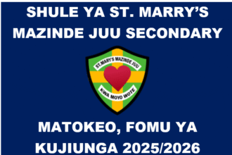 Shule ya Sekondari ya St. Mary’s Mazinde Juu (MATOKEO NA FOMU YA KUJIUNGA)