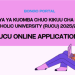 Jinsi ya Kutuma Maombi ya Udahili Chuo Kikuu cha RUCU 2025/2026