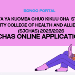 JINSI YA KUTUMA MAOMBI YA UDAHILI CHUO CHA ST. JOSEPH COLLEGE OF HEALTH AND ALLIED SCIENCES (SJCHAS) 2025/2026