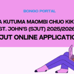 Jinsi ya Kutuma Maombi Chuo Cha St. John's (SJUT) 2025/2026