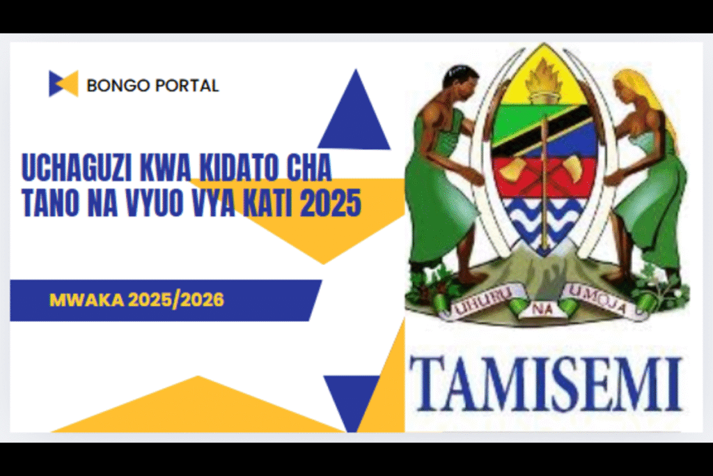 Majina ya waliochaguliwa kidato cha tano na vyuo vya kati 2025