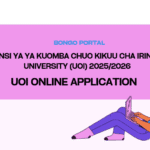 Jinsi ya Kutuma Maombi ya Udahili Chuo Kikuu cha Iringa (UoI) 2025/2026