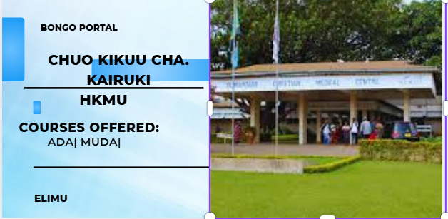 kozi zitolewazo chuo kikuu cha afya cha kilimanjaro (KCMC)
