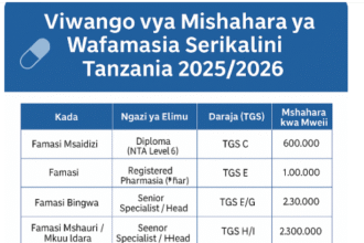 Mishahara ya Wafamasia Serikalini Tanzania 2025/2026