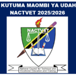 Jinsi ya Kutuma Maombi ya Udahili (CAS) NACTVET 2025/2026