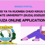 Jinsi ya Kutuma Maombi Chuo Kikuu SUZA 2025/2026:
