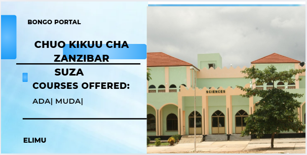kozi zitolewazo chuo kikuu cha zanzibar( SUZA)