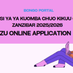 Jinsi ya Kutuma Maombi Chuo Kikuu cha Zanzibar University (ZU) 2025/2026