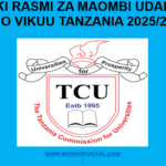Linki Rasmi za Maombi Udahili Vyuo Vikuu Tanzania 2025/2026