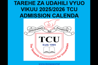 Mwongozo wa Udahili Vyuo Vikuu TCU 2025/2026 (TCU Admission Guidebook)